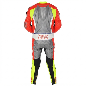 Traje de Carreras MotoCP Personalizado para Hombre, Traje de Cuero de Una Pieza Premium para Pista con Deslizadores, Mono/Traje OEM con Protección CE - Product Image 2