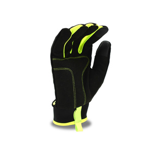 Tactical Hi Vis <b>Gloves</b> Designed For Industrial Safety Teams With Reinforced Palm Grip And Reflective Strip Technology - Product Image 4