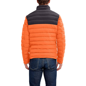 Custom Logo Winter Puffer <b>Jacket</b> <b>Men</b> Canvas Waterproof Breathable Zipper Closure Stand Collar Outdoor Wear - Product Image 5