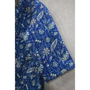 Chaqueta Acolchada de Algodón Estilo Boho Hecha a Mano, Abrigo Largo Reversible para Mujer, Bata Kantha, Ropa para Festivales - Product Image 2