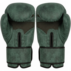 Gants de boxe d'entraînement en cuir cousus sur mesure Vibe 16oz avec fermeture auto-agrippante et logo personnalisé pour hommes et femmes - Équipement sportif OEM - Product Image 3
