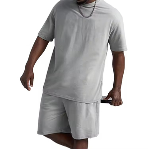 Ensemble T-shirt et short surdimensionné personnalisé pour homme 2026 – 100 % coton biologique de haute qualité – Tenue décontractée et sportive pour homme pour l'été - Product Image 6