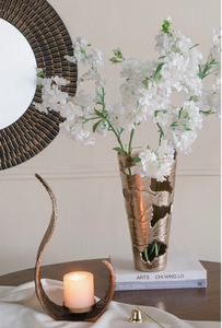 Beautiful <b>Marvelous</b> Design Flower Pot Vase In Aluminium Gold Color Artificial Flowers Vase For Wedding Decor Accessories - Product Image 6