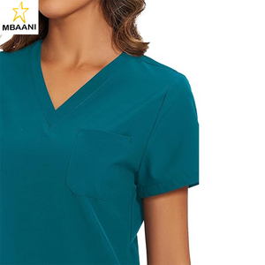 <b>Scrubs</b> for Women, Women's Medical <b>Scrub</b> Sets, V-Neck <b>Scrubs</b> <b>Top</b> & Cargo Pants with 12 Pockets - Product Image 4