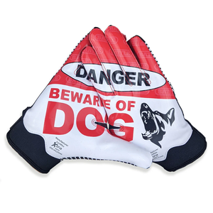Gants de football américain 7v7 pour receveur, en néoprène et gel de silicone, doigts entiers, haute qualité, personnalisables, durables, antidérapants, pour jeunes - Product Image 1