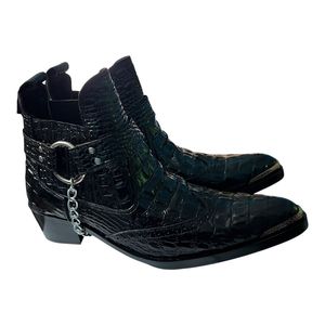 Auténticas Botas Vaqueras Mexicanas OBEXA de Lujo, con Cierre Elástico en la Puntera, de Cuero Genuino, para Hombre, para Todas las Temporadas - Product Image 1