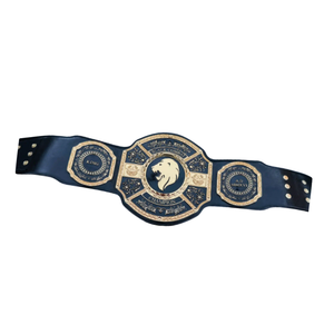 Cinturón de Campeón Negro Personalizado con Diseño de León, Cinturón de Lucha Libre de Primera Calidad, Regalo Personalizado para Fanáticos y Coleccionistas - Product Image 6