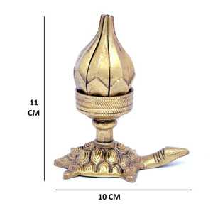 Candelabro de Metal Curvo de Aluminio Hecho a Mano, Duradero y Ecológico, con Diseño de Tortuga para Actividades Religiosas - Product Image 3