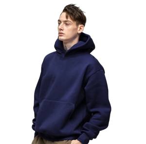 Nueva sudadera con capucha de forro polar para hombre, estilo casual, hombros caídos, corte holgado, para uso diario y sudadera con capucha holgada para parejas. - Product Image 6