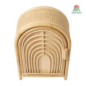Armoire en rotin Nhat Minh, design tropical, rangement écologique pour bébés et enfants - Product Image 1