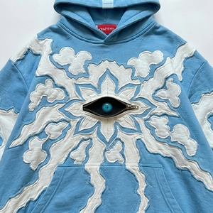 Sweat à capuche personnalisé pour homme, style streetwear oversize, avec logo sur la poitrine, effet usé, OEM ODM - Product Image 6