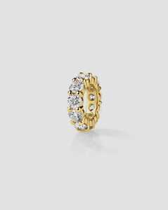 Lab Grown Diamond Eternity Bead Charms 14K 18K <b>Solid</b> <b>Gold</b> Prong Set <b>Pendants</b> Layering Minimalist Fine Jewelry 0.62ct VS+ VVS+ - Product Image 1