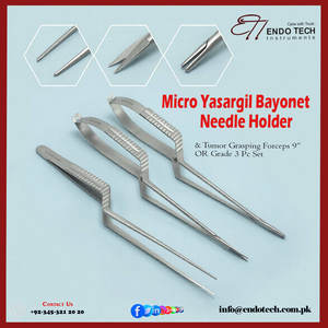 Pinzas Quirúrgicas / Pinzas Yasir Gill de 9 Pulgadas, Manuales, de Acero Inoxidable 410, Calidad Premium - Product Image 6