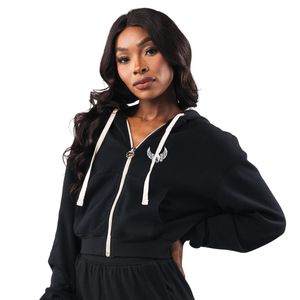 Fleece Zip <b>Jacket</b> Women's Black Full Zip Hoodie Long Sleeve Warm Casual <b>Workout</b> Gym Soft Lightweight Sweatshirt <b>Jacket</b> - Product Image 2