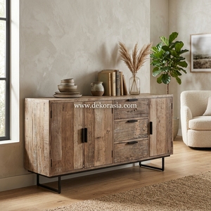 Luxury Modern Dresser Pesaro Teak Laminate Wood Storage Dressers for Bedroom & Living <b>Room</b> Furniture Wooden <b>Table</b> Dresser Sets - Product Image 4