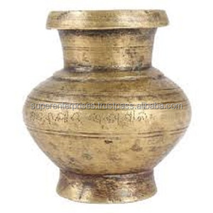 European Style Living Room Cabinet Brass Flower <b>Vase</b> and Pots Brass Modern Nordic Flower <b>Vase</b> and Pot Planters Made in India - Product Image 5