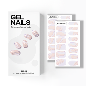 Autocollants pour ongles en gel de qualité salon 100% réels coréens, certifiés véganes et sans cruauté animale, vente en gros - Product Image 1