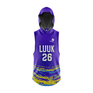 Jersey de Fútbol Americano 7v7 para Hombre, Talla Grande, con Capucha, Sin Mangas, Transpirable, Antibacteriano, de Secado Rápido - Product Image 2