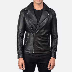 Chaquetas de cuero personalizadas al por mayor, estilo vaquero, lisas, para hombre, estilo motociclista. - Product Image 6