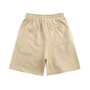 Shorts pour hommes, shorts en coton délavés à l'acide, unisexes, respirants, couleur unie, streetwear, shorts épais - Product Image 2
