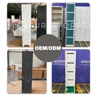 Casier métallique individuel à 5 portes pour vêtements et dossiers, pour employés de bureau, Luoyang