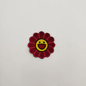 beautiful sunflower embroidered patch iron on fabric badge hats bags <b>jackets</b> caps diy floral clothing decoration - Product Image 3
