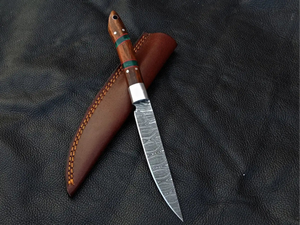 Hand Forged Damascus Fishing Knife Outdoor <b>Camping</b> <b>Kitchen</b> Utility Knives Wholesale - Product Image 4