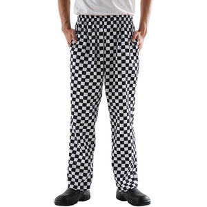 Nouvelle Arrivée Pantalon de Chef Unisexe Blanc Respirant Grande Taille Personnalisable, Pantalon de Travail Durable avec Points Renforcés et Cordon de Serrage Cargo - Product Image 1