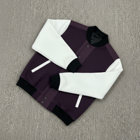 Chaqueta Varsity de Lana 100% Impermeable con Capucha y Logotipo Personalizado OEM, Chaqueta Casual de Béisbol para Hombre con Cierre de Cremallera