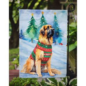 Leonberger Christmas Multicolor <b>Garden</b> <b>Flag</b> Decorative Mailbox Yard <b>Flag</b> Banner for Patio Artwork for Flower Beds and <b>Gardens</b> - Product Image 3