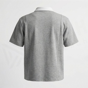 Men's Quarter Zip Up Pullover Lightweight <b>Mock</b> <b>Neck</b> Casual Long Sleeve Polo Shirts Everyday Wear Stylish Fashion Apparel - Product Image 2