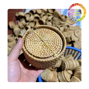 Handmade woven rattan plate <b>placemat</b> natural <b>table</b> mat <b>for</b> dining room kitchen and home decor - Product Image 6