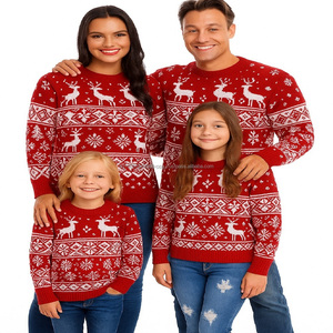 Family Combo Sets Winter <b>Christmas</b> <b>Sweaters</b> Long Neck Regular Fit Super Soft Warm Good Quality - Product Image 2