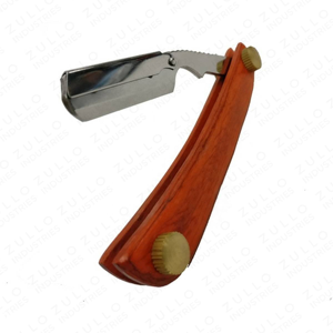 Professional Stainless Steel Cut Throat Razor with Wooden Handle Custom Logo Disposable <b>Barber</b> Shaving Tool OEM - Product Image 2