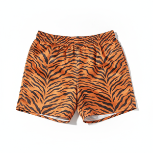 Shorts unisexes à imprimé tigre, dernière tendance, coupe classique, en polyester extensible pour adultes - Product Image 3