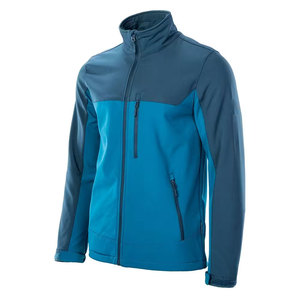 Veste en polaire pour homme, couleur bleue, col montant, fermeture éclair, coupe-vent, vêtement décontracté d'automne, coupe régulière, matière polyester - Product Image 3