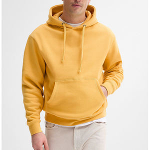 Vente en gros de sweats à capuche unisexes en tissu polaire surdimensionné 240GSM, impression personnalisée de votre propre logo, sweats à capuche vierges, logo personnalisé en usine, sweat à capuche pour homme - Product Image 3