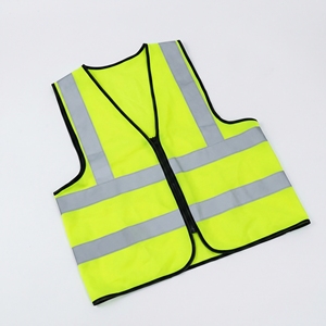 Chaleco de Seguridad Fluorescente Amarillo de Alta Visibilidad, Chaleco de Trabajo Reflectante con Cierre Frontal, Equipo de Seguridad para la Construcción, Fabricante OEM - Product Image 1