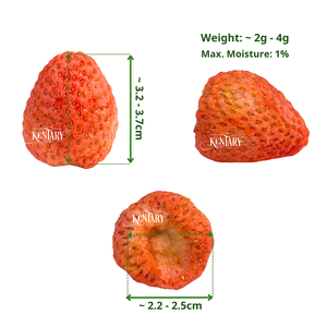 Envasado a granel de fresa liofilizada entera para aplicación de aperitivos instantáneos o batidos - Product Image 3