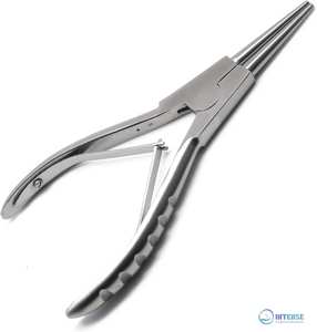INSTRUMENTS CHIRURGICAUX INTENSES Pinces à bec long et rond en acier inoxydable pour la fabrication de bijoux - Product Image 2