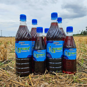 Huile de sésame pure pressée à froid non raffinée 100% naturelle de qualité alimentaire pour la cuisine, le massage de la peau, les soins de la peau, export en vrac Inde LKS - Product Image 1