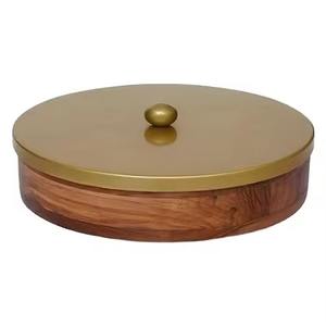 Boîte à chapati en bois artistique, conteneur de rangement pour pain et roti, pour la cuisine à domicile - Product Image 5