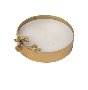 Fleur d'or martelée de luxe de vente chaude sur la bougie d'Urli de tige - Product Image 1