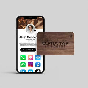 บัตร NFC ไม้ 13.56MHZ RFID Ntag215 504 ไบต์ บัตรควบคุมการเข้าออกโรงแรมแบบไร้สัมผัส บัตรสมาชิก บัตรของขวัญสลักเลเซอร์ - Product Image 5