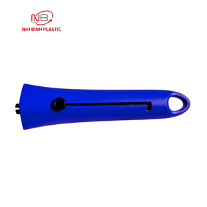 Custom OEM Blue ABS Plastic Handle for Ostrich Feather <b>Duster</b> Injection Molding Manufacturer 57.8x38.1x215mm - Product Image 1