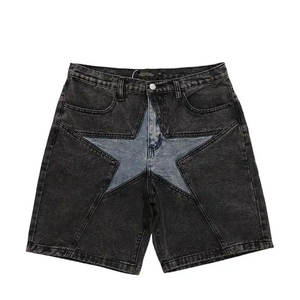 กางเกงขาสั้นผ้ายีนส์สีฟ้าอ่อนแบบคลาสสิกสำหรับผู้ชายกางเกงขาสั้นผ้ายีนส์ทรงสลิมฟิตสำหรับฤดูร้อน - Product Image 1