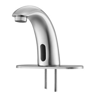 Rubinetto per Lavabo Bagno Senza Contatto con Sensore di Movimento Automatico, Miscelatore Regolabile per WC, Funzionamento a Batteria, con Copertura - Product Image 1