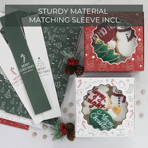 Caja de Regalo Rígida de Papel Personalizable con Temática Navideña TH CBB-565, Ventana Transparente, Materiales Reciclados, Diseño Personalizado para Diversas Festividades - Product Image 6