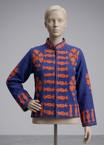 Veste en coton Suzani à fleurs faite à la main, mode boutique pour femmes, fabricant de vêtements en gros, export - Product Image 4