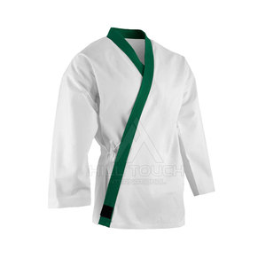 Uniforme de karaté de haute qualité, nouveau design, logo personnalisé, vêtements d'arts martiaux, polyester/coton, séchage rapide, respirant, pour hommes, en vente - Product Image 2